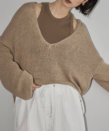 TODAYFUL（トゥデイフル）の「Uneck Hand Knit（ニット/セーター・メンズ）」