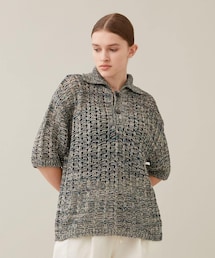 GIMA cotton melange over size polo