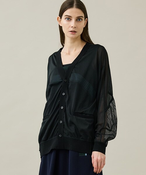 TOGA PULLA（トーガ プルラ）の「Chiffon jersey cardigan（ニット 