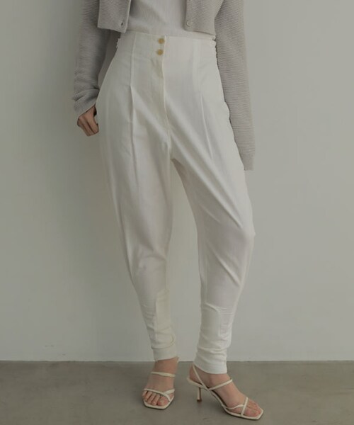 ETRE TOKYO（エトレトウキョウ）の「コットンリネンジョッパーパンツ（その他パンツ・レディース・WHT/BLK・S/M）」の2枚目の写真