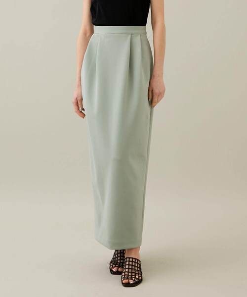 STUDIOUS SELECT（ステュディオスセレクト）の「High Jersey Skirt（スカート・レディース・BLK/L.GRN・36/38）」の2枚目の写真