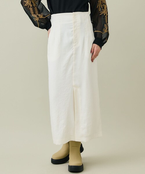 STUDIOUS SELECT(ステュディオスセレクト)の「Pencil Skirt(スカート・レディース・WHT/BLK・1/2)」の1枚目の写真