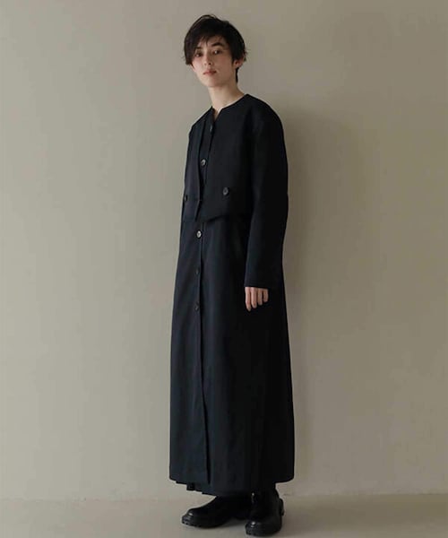 【美品】ETRE TOKYO エトレトーキョー ノーカラークロップドジャケット ETRE TOKYO（エトレトウキョウ）の「ノーカラークロップド