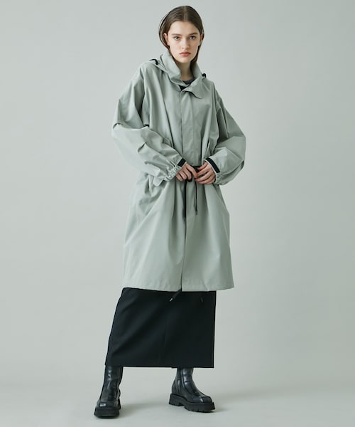 08sircus(ゼロエイトサーカス)の「High count weather mods coat(water repellent)(その他アウター・レディース・BLK/SAGE・0/1)」の2枚目の写真