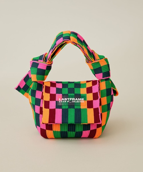 LASTFRAME ICHIMATSU ハンドバッグ LASTFRAME（ラストフレーム）の「MULTI ICHIMATSU OBI BAG