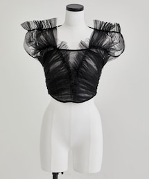 FETICO（フェティコ）の「GATHERED TULLE TOP（シャツ/ブラウス