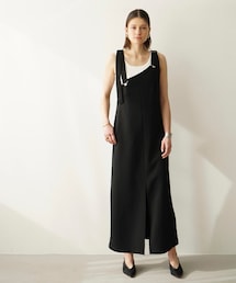 CLANE | SLANT LINE SALOPETTE ONE PIECE(ワンピース)