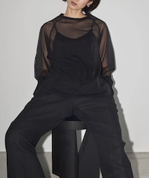 TODAYFUL（トゥデイフル）の「Sheer Crewneck Pullover（Tシャツ/カットソー・メンズ）」