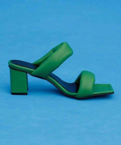 UNITED TOKYO（ユナイテッドトウキョウ）の「スウェリミングスクエアーサンダル（その他シューズ・レディース・NAT/IVR/BLK/GRN・1/2）」の6枚目の写真