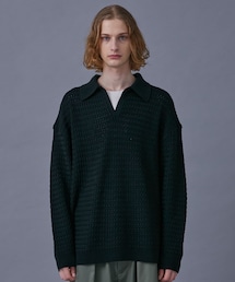 publicTOKYO スキッパーニット PUBLIC TOKYO セーター ニット オールドパターンスキッパー