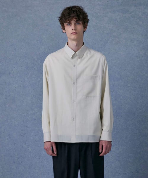 PUBLIC TOKYO(パブリックトウキョウ)の「S140レギュラーデイリーシャツ(シャツ/ブラウス・メンズ・GRY/L.BGE/MINT・1/2)」の2枚目の写真