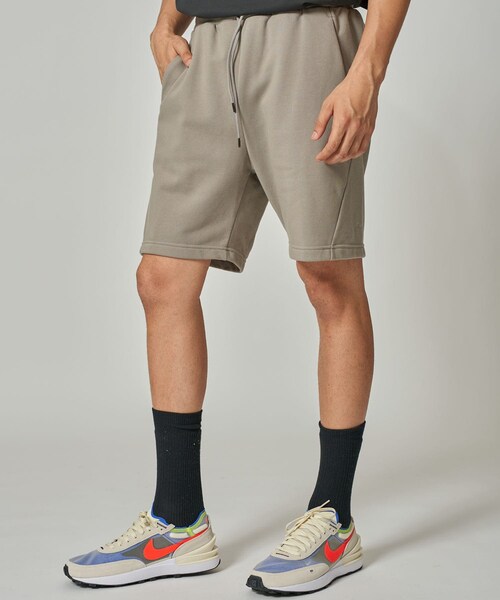 A + TOKYO（エープラストウキョウ）の「【10%OFF】トレーニングスウェットハーフパンツ（その他パンツ・メンズ・WHT/BLK/BGE/TAN・1/2/3）」の2枚目の写真