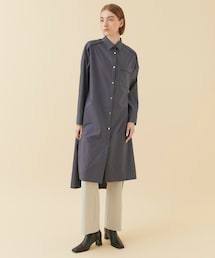 りゆう様 A + TOKYO エープラストウキョウ ロング シャツワンピース ETRE TOKYO 23AW ウォッシュドロングシャツワンピース ブラック