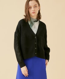 A + TOKYO | メッシュコンビニットカーディガン(ニット/セーター)