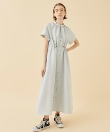 りゆう様 A + TOKYO エープラストウキョウ ロング シャツワンピース A + TOKYO（エープラストウキョウ）の「パイピングシャツ
