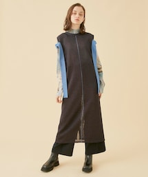 【美品】エープラストウキョウ 2way ジレ ワンピース2way A + TOKYO（エープラストウキョウ）の「WASHI 2wayニット