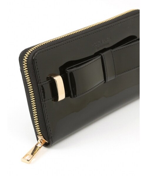 Honey Salon（ハニーサロン）の「エナメルリボンスマホウォレット（バッグ・レディース・ブラック/ピンク・Free）」の6枚目の写真