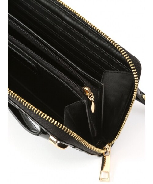 Honey Salon（ハニーサロン）の「エナメルリボンスマホウォレット（バッグ・レディース・ブラック/ピンク・Free）」の5枚目の写真