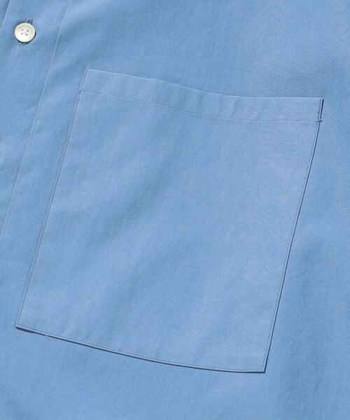 AURALEE（オーラリー）の「WASHED FINX TWILL BIG SHIRT/ツイール ビッグ シャツ（トップス・メンズ・ホワイト/ブルー・3）」の4枚目の写真