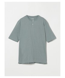 three dots（スリードッツ）の「パウダリーコットン ヘンリーネック（その他）」