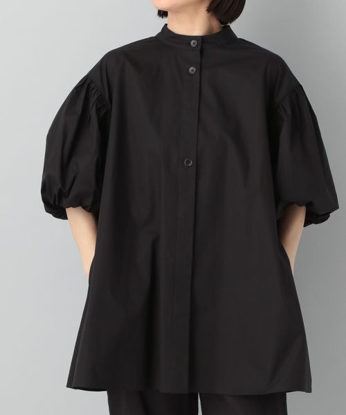 ♡新品未使用♡Heve バルーンスリーブ ブラック 25ss 新品 HYKE ハイク コットン バルーン スリーブ ブラウス 1