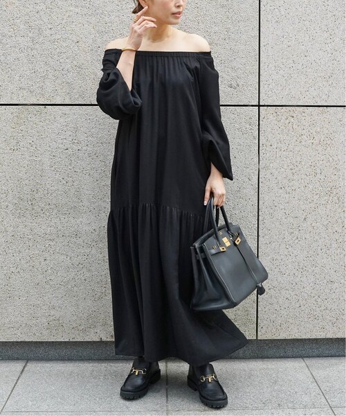 ⭐︎美品　Deuxieme Classe リゾートドレス ブラック Deuxieme Classe（ドゥーズィエムクラス）の「*resort ドレス