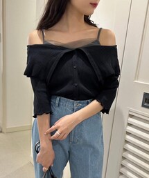 one after another NICE CLAUP | セーラーカラーオフショルテレコトップス(Tシャツ/カットソー)