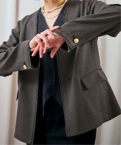 SLOBE IENA（スローブイエナ）の「《予約》habi Vネックジャケット