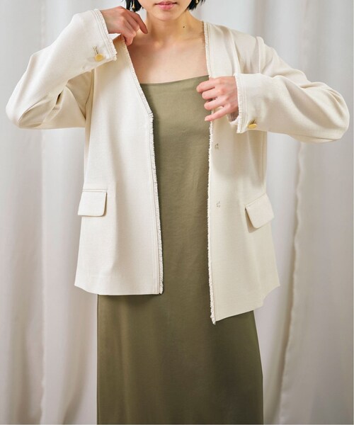 SLOBE IENA（スローブイエナ）の「《予約》habi Vネックジャケット