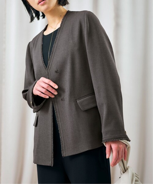 SLOBE IENA（スローブイエナ）の「《予約》habi Vネックジャケット