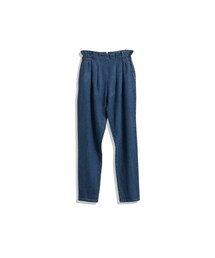 QUEEN SHOP | 壓褶造型高腰拉鍊牛仔長褲 兩色售 S/M(パンツ)