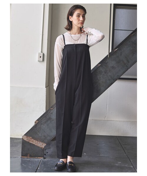 GARAGE OF GOOD CLOTHING（ガレージオブグッドクロージング）の「ベアオールインワン（オールインワン・サロペット・アイボリー/ブラック/ライトベージュ・M/L）」の3枚目の写真