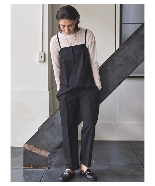 GARAGE OF GOOD CLOTHING（ガレージオブグッドクロージング）の「ベアオールインワン（オールインワン・サロペット・アイボリー/ブラック/ライトベージュ・M/L）」の2枚目の写真