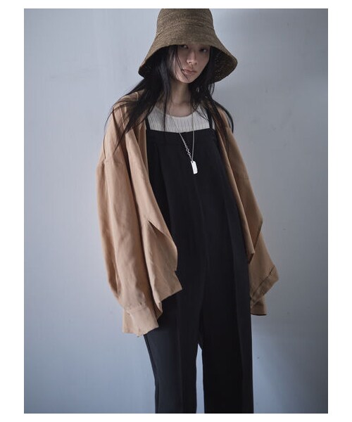 GARAGE OF GOOD CLOTHING（ガレージオブグッドクロージング）の「ベアオールインワン（オールインワン・サロペット・アイボリー/ブラック/ライトベージュ・M/L）」の6枚目の写真