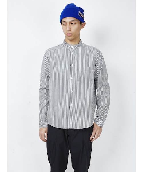 WHIZLIMITED(ウィズリミテッド)の「STAND SHIRTS(その他・STRIPE/BLU/CHECK・M/L/XL)」の1枚目の写真