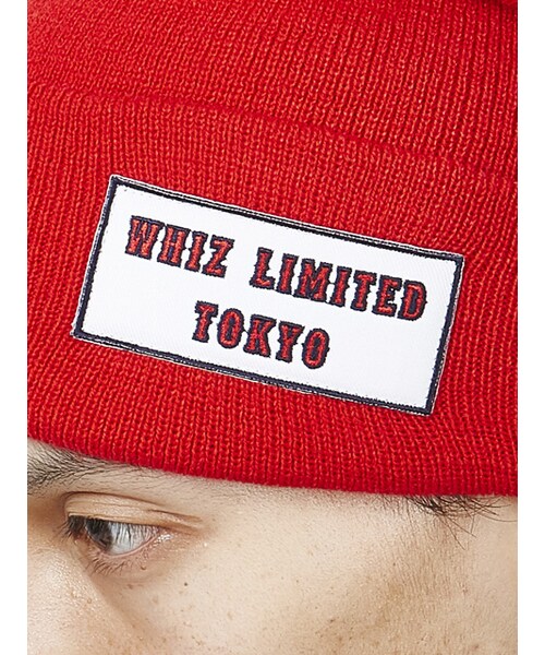 WHIZLIMITED（ウィズリミテッド）の「EMBLEM KNIT CAP（帽子・RED/BLU/BLK・F）」の5枚目の写真