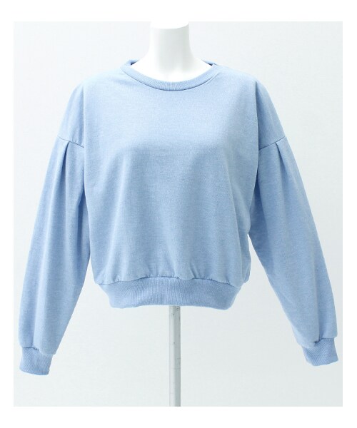 ANAP（アナップ）の「ドロップパフショルダースウェットプルオーバー（ドロップパフショルダースウェットプルオーバー・レディース・ホワイト/グレー/ベージュピンク/ブルー・onesize）」の3枚目の写真