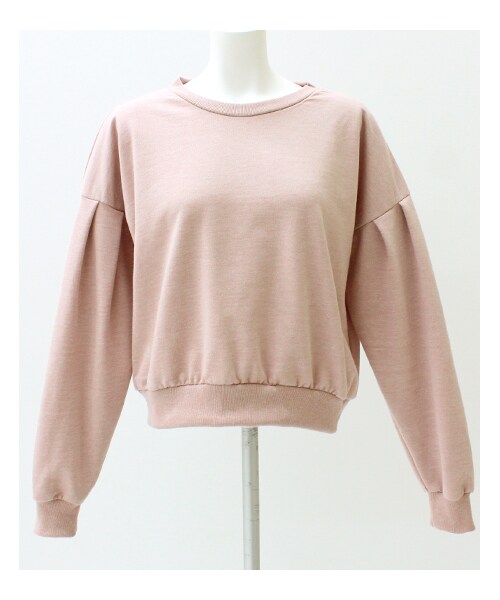 ANAP（アナップ）の「ドロップパフショルダースウェットプルオーバー（ドロップパフショルダースウェットプルオーバー・レディース・ホワイト/グレー/ベージュピンク/ブルー・onesize）」の4枚目の写真