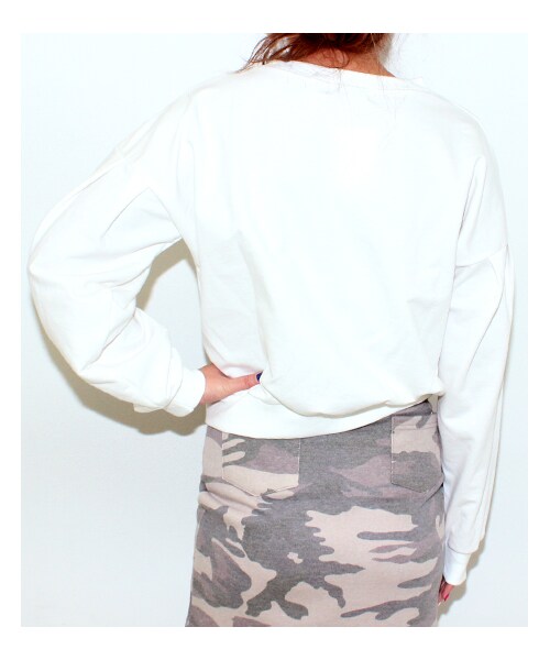 ANAP（アナップ）の「ドロップパフショルダースウェットプルオーバー（ドロップパフショルダースウェットプルオーバー・レディース・ホワイト/グレー/ベージュピンク/ブルー・onesize）」の14枚目の写真