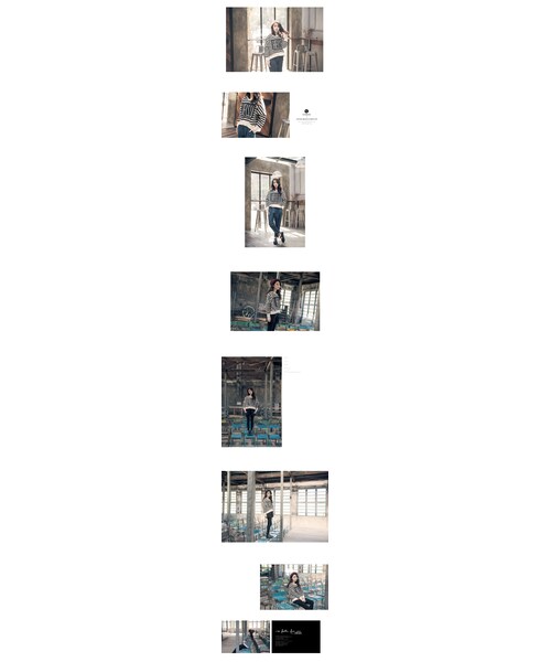 QUEEN SHOP（クイーンショップ）の「HELLO條紋上衣 兩色售（トップス・レディース・黑/灰・F）」の9枚目の写真