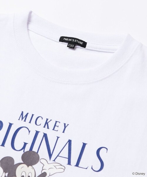 Disney（ディズニー）の「【DISNEY/ディズニー ミッキーマウス】 別注 KIDS フロントプリントTシャツ/キッズサイズ/MICKEY ORIGINALS(キッズ商品)【限定展開】（その他・メンズ・ホワイト/グレー/ブラック/グリーン/ネイビー・120）」の3枚目の写真