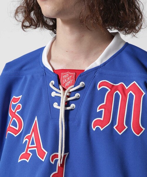 ROYAL FLASH（ロイヤルフラッシュ）の「SAINT MICHAEL/セント マイケル/LS TEE/GAMESHIRT/BLUE（トップス・ブルー・F）」の9枚目の写真