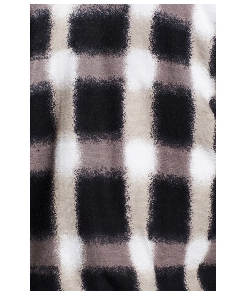 Marc by Marc Jacobs（マークバイマークジェイコブス）の「MARC BY MARC JACOBS 'Blurred Plaid' Print Cardigan（カーディガン/ボレロ・レディース・Piggy Pink Multi/Black Multi・Regular Small/Regular Medium/Regular X-Small/Regular Large）」の4枚目の写真