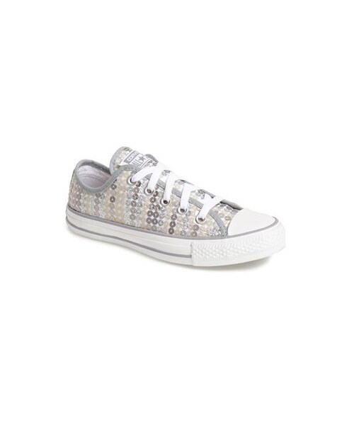 CONVERSE(コンバース)の「Converse Chuck Taylor® All Star® 'Sequin Shine Ox' Low Top Sneaker (Women)(スニーカー・レディース・Silver・9 M/8.5 M)」の5枚目の写真
