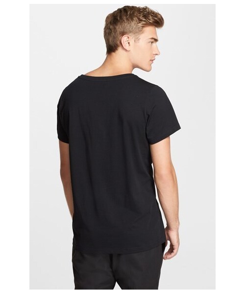 新品】MOSCHINO パイルロゴ メンズ Tシャツ ホワイト