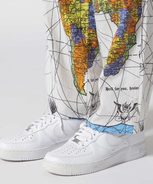 ROYAL FLASH（ロイヤルフラッシュ）の「ＤＷ＿ＰＡＪＡＭＡ ＰＮＴ／ＷＯＲＬＤ ＭＡＰ／（パンツ・ホワイト・M/L/XL）」の7枚目の写真