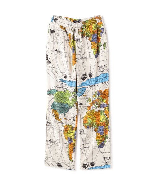 ROYAL FLASH（ロイヤルフラッシュ）の「ＤＷ＿ＰＡＪＡＭＡ ＰＮＴ／ＷＯＲＬＤ ＭＡＰ／（パンツ・ホワイト・M/L/XL）」の9枚目の写真