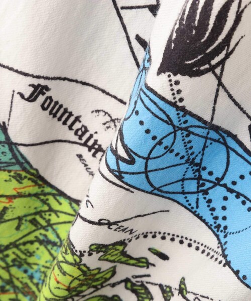 ROYAL FLASH（ロイヤルフラッシュ）の「ＤＷ＿ＰＡＪＡＭＡ ＰＮＴ／ＷＯＲＬＤ ＭＡＰ／（パンツ・ホワイト・M/L/XL）」の10枚目の写真