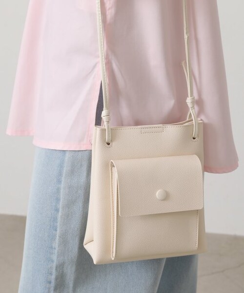 RAY CASSIN（レイカズン）の「ラップポケショルダー（バッグ・レディース・クロ/キナリ/シルバー・FREE）」の12枚目の写真