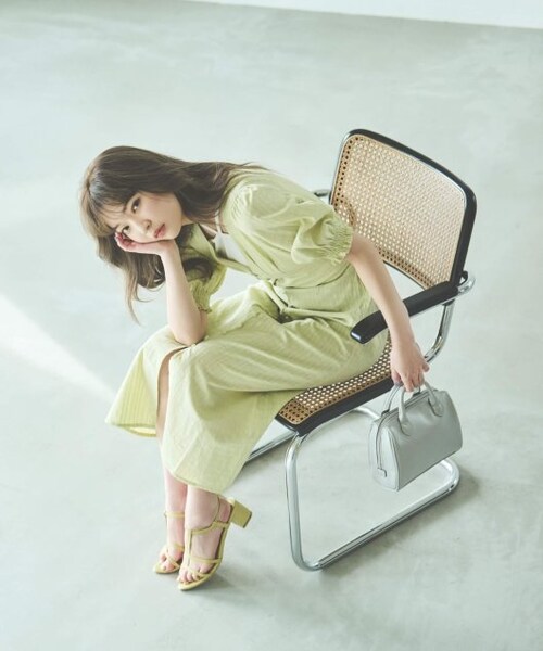 RAY CASSIN（レイカズン）の「ヒールナローサンダル（シューズ・レディース・クロ/イエロー/ブラウン・M/L）」の10枚目の写真